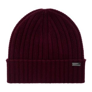 Coach 100% Cashmere Seed Stitch Knit Hat